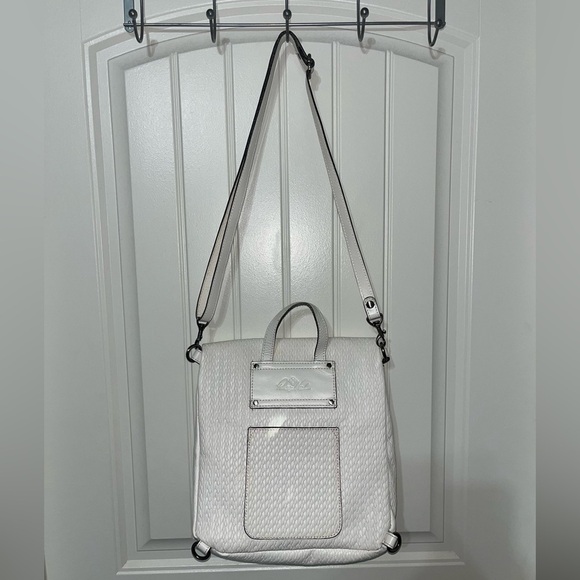 Patricia Nash Twisted Woven Collection Luzille Backpack Shoulder White - Picture 14 of 16